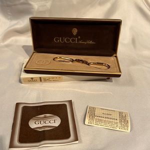 Gucci accessory collection key chain. New in the box with certification & book